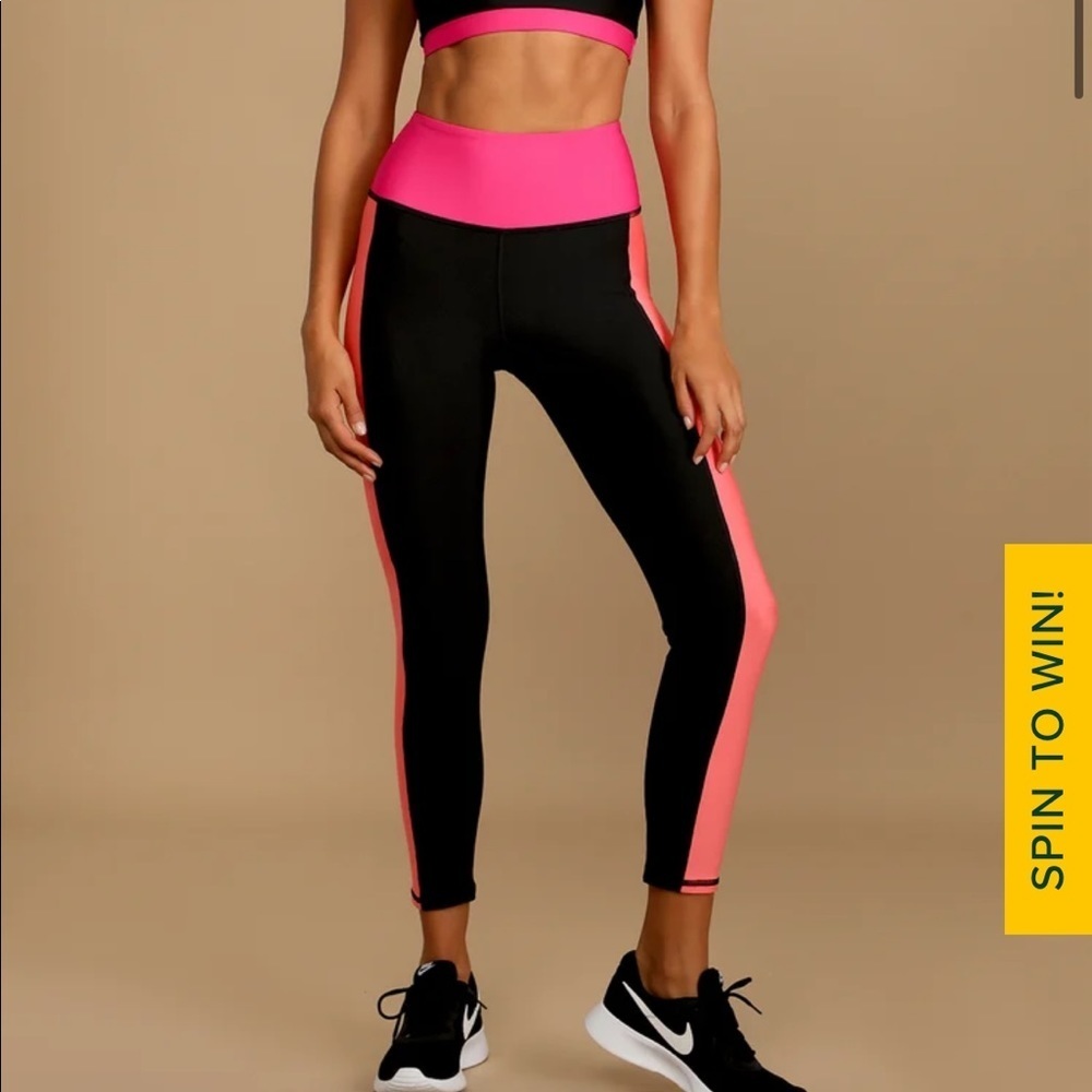 Lulus Colorblock Legging Size Small - Picture 9 of 11